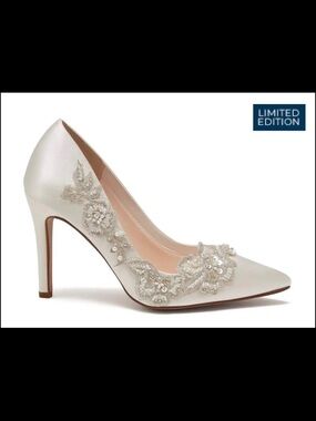 Rainbow Club Ivory Embellished Pointed-Toe Pump